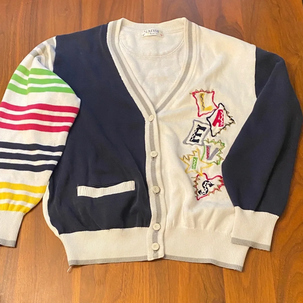 Levi's Multicolor Striped Cardigan Sweater - Picture 1 of 7
